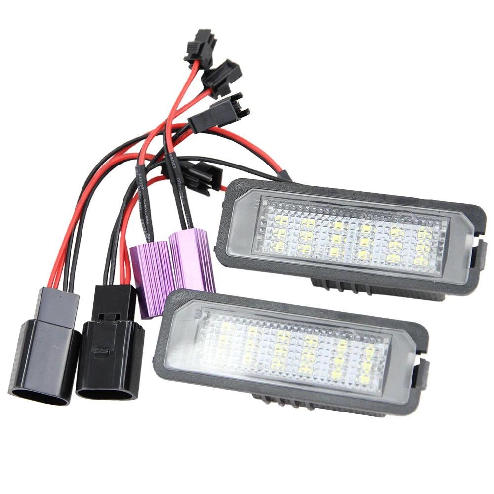 

Светодиодсветильник лампа для номерного знака 2X1 8SMD для VW Golf 6 VI 5 V GTI MK4 MK5 MK6 Eos Lupo Scirocco Seat Leon Altea OEM, сменная лампа