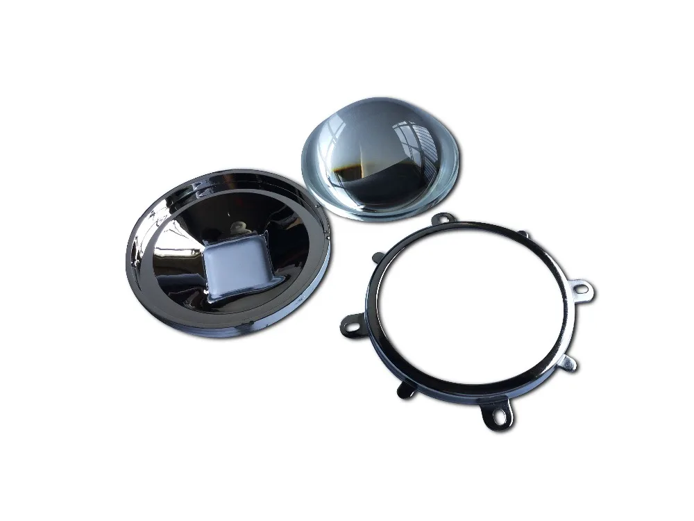 Led Glass Lens 44mm 78mm 60 Degre Optical +Reflectors Cup+ Fixed Bracket for 20W 30W 50W 100W 150W | Лампы и освещение