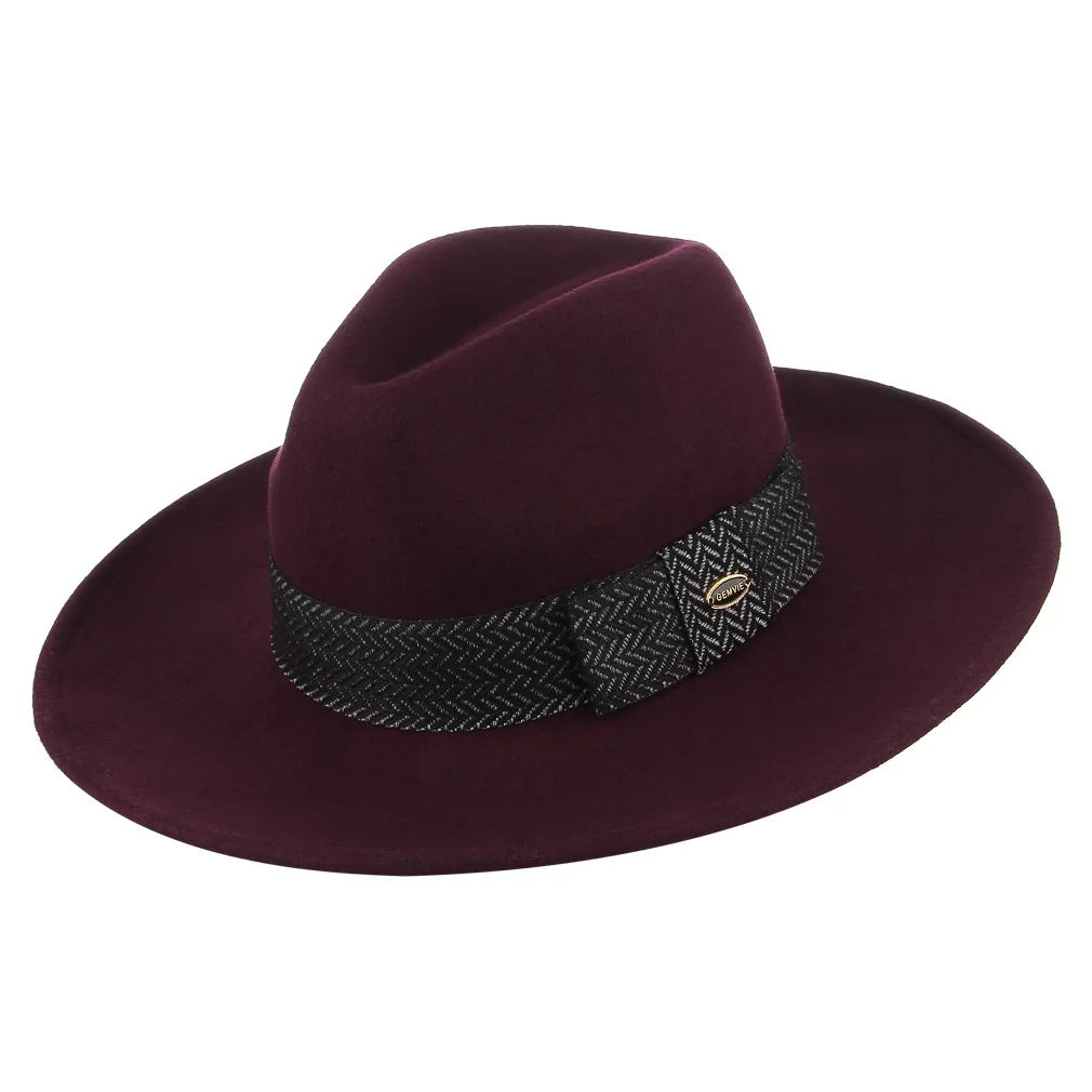 

Winter New British Wool Fedora Hat Women Men Vintage Elegant Fedoras Cap Lady Church Party Formal Occasion All-match Hats H7184