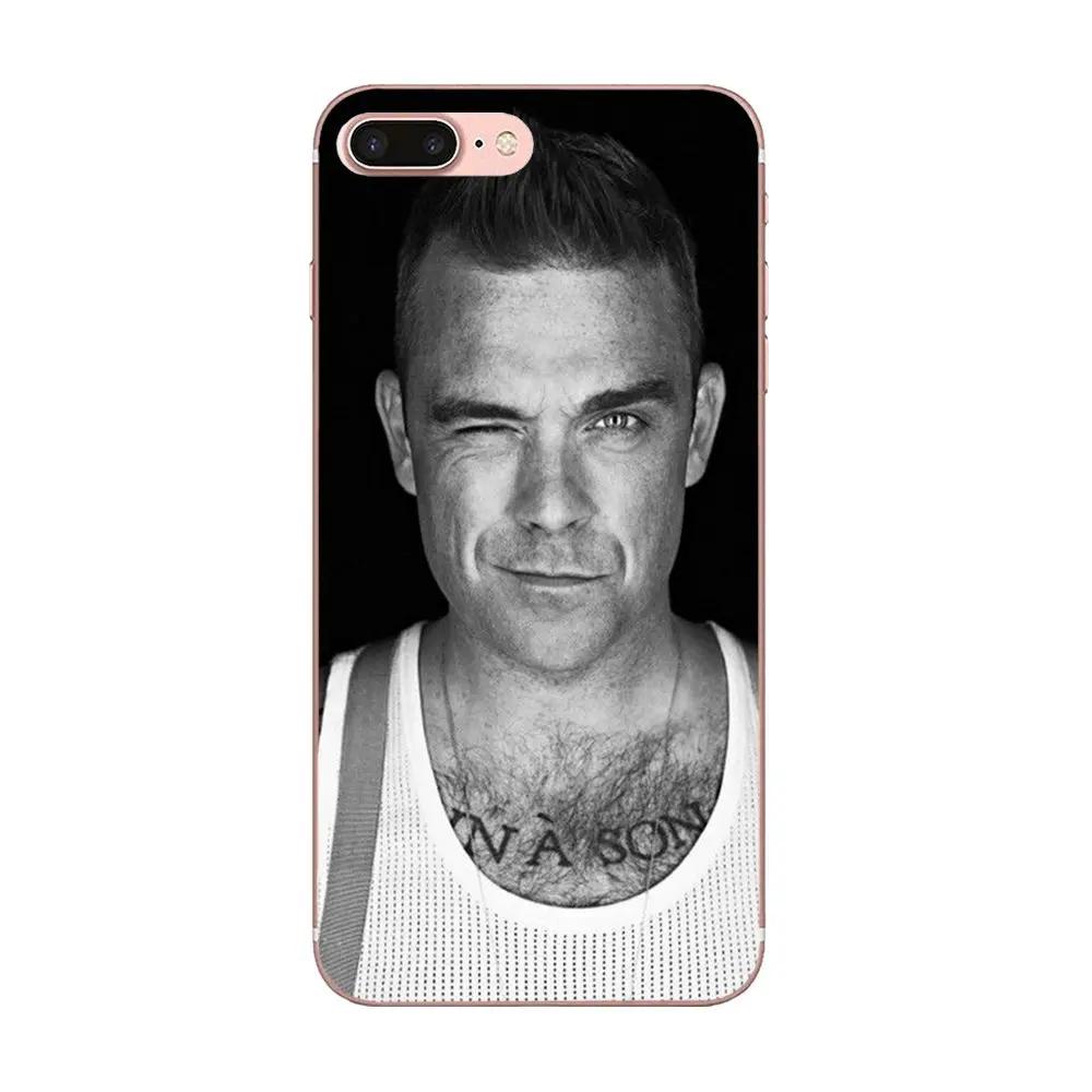 Мягкий термополиуретановый чехол Robbie Williams для Samsung Galaxy Note 5 8 9 S3 S4 S5 S6 S7 S8 S9 S10 mini Edge