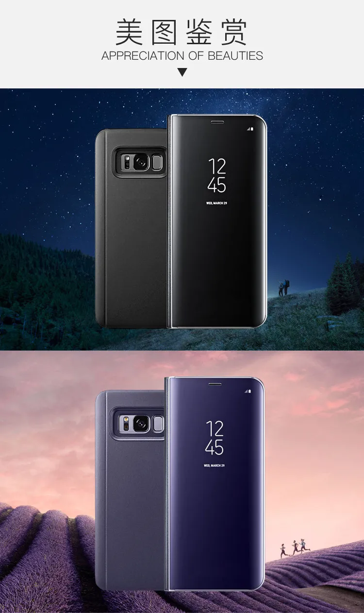 Чехол для Samsung Galaxy A3 A5 A7 чехол Clear View смарт-крышка для Samsung Galaxy A3 20 A520 A720 F зеркальный флип-чехол