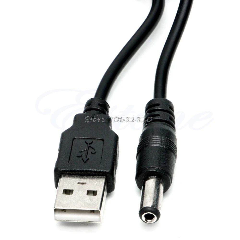 USB A папа к 5 5*2 1 мм/0 21 * дюймов разъем вольт DC зарядное устройство Кабель питания