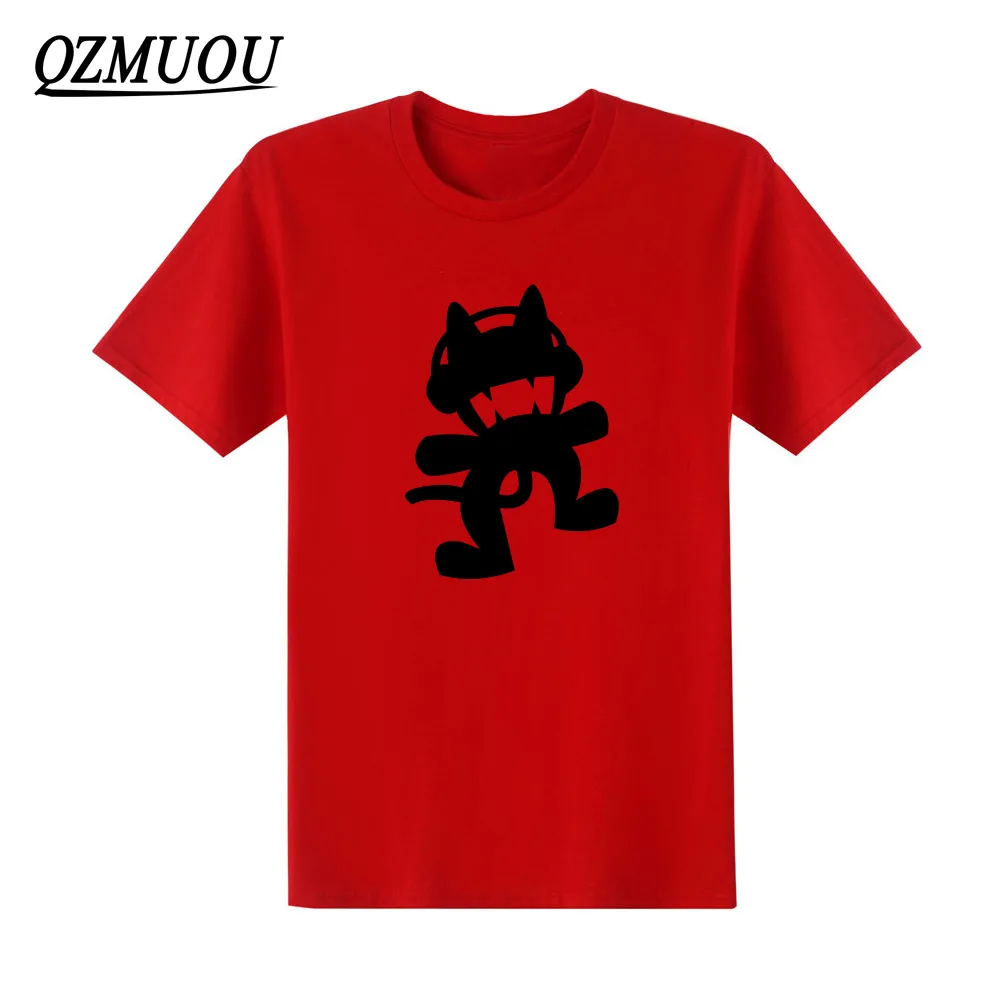 Новинка, летняя футболка с рисунком знаменитого фильма, крутая татуировка, Monstercat, хлопковая Повседневная мужская футболка, мужские топы с круглым вырезом, футболки с коротким рукавом - Цвет: Red2