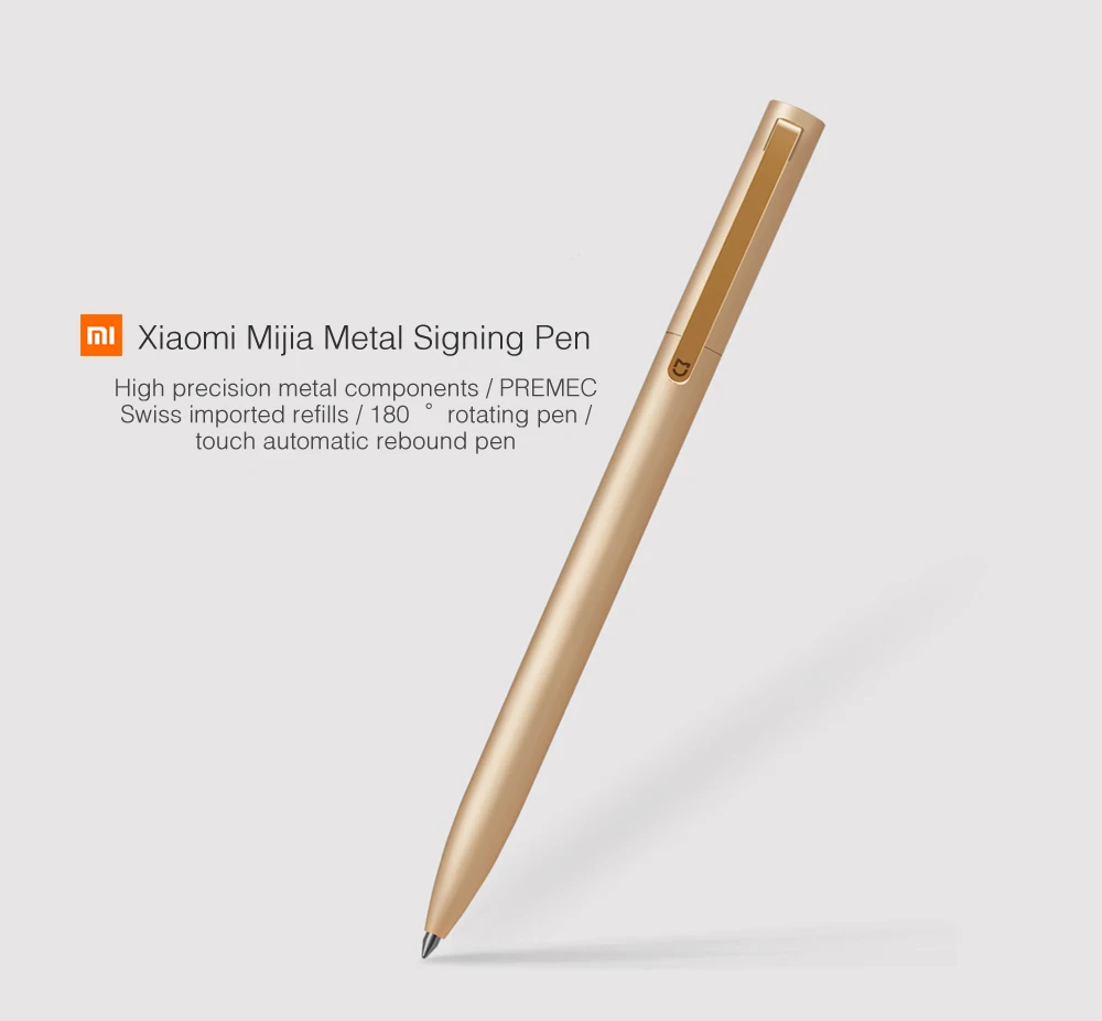 Оригинальные Xiaomi Mijia заправки для Xiaomi металлические ручки только сменный черный Заправка MiKuni Япония чернила Швейцария заправка