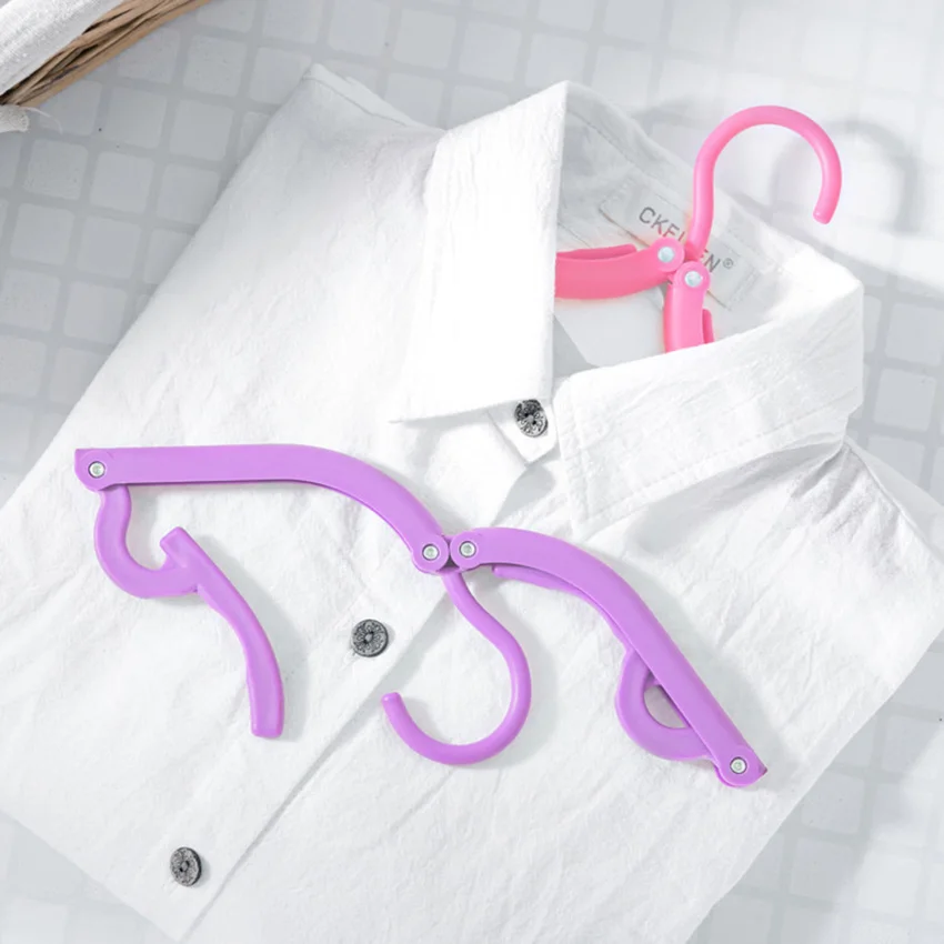Pieces Travel Portable Folding Hanger Multifunction Magic Stretch Clothes Plastic Hangers Artifact Suit | Дом и сад