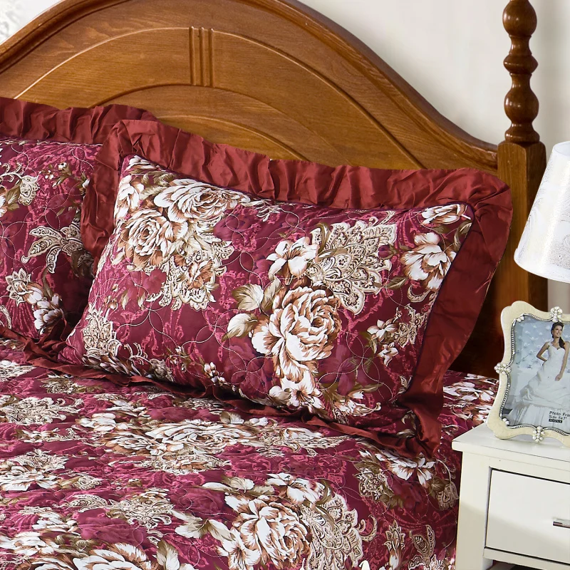 Хлопковое мягкое постельное белье queen King size постельного белья стеганая Толстая покрывало одеяло покрывало простынь и наволочками, Комплект постельного белья для очень больших и 4/6 шт