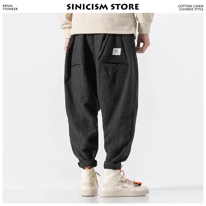 

Sinicism Store Men Winter Harem Pants 2020 Mens Streetwear Pants Male Hip Hop Casual Fashions Joggers Pants Trousers Plus Size