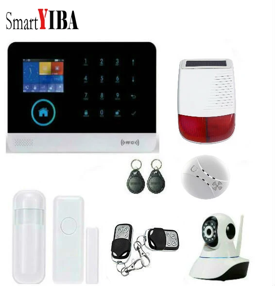 Система охранной сигнализации SmartYIBA Беспроводная GSM сигнализация с Wi Fi GPRS SMS