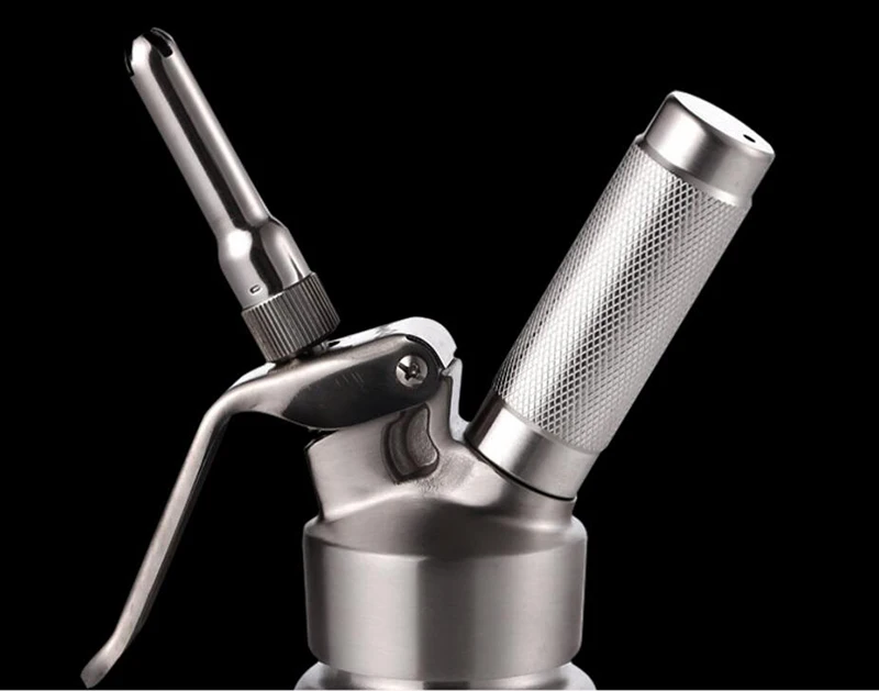 Новый 1 литровый коммерческий Серебряный дозатор для взбитых сливок из