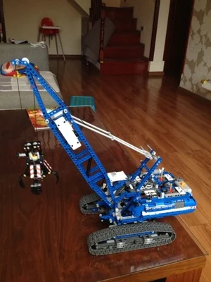 New MOC 1401Pcs Genuine Technic Mechanical The Crawling Crane Set Building Blocks Bricks Educational Lepins Chritsmas Toys | Игрушки и