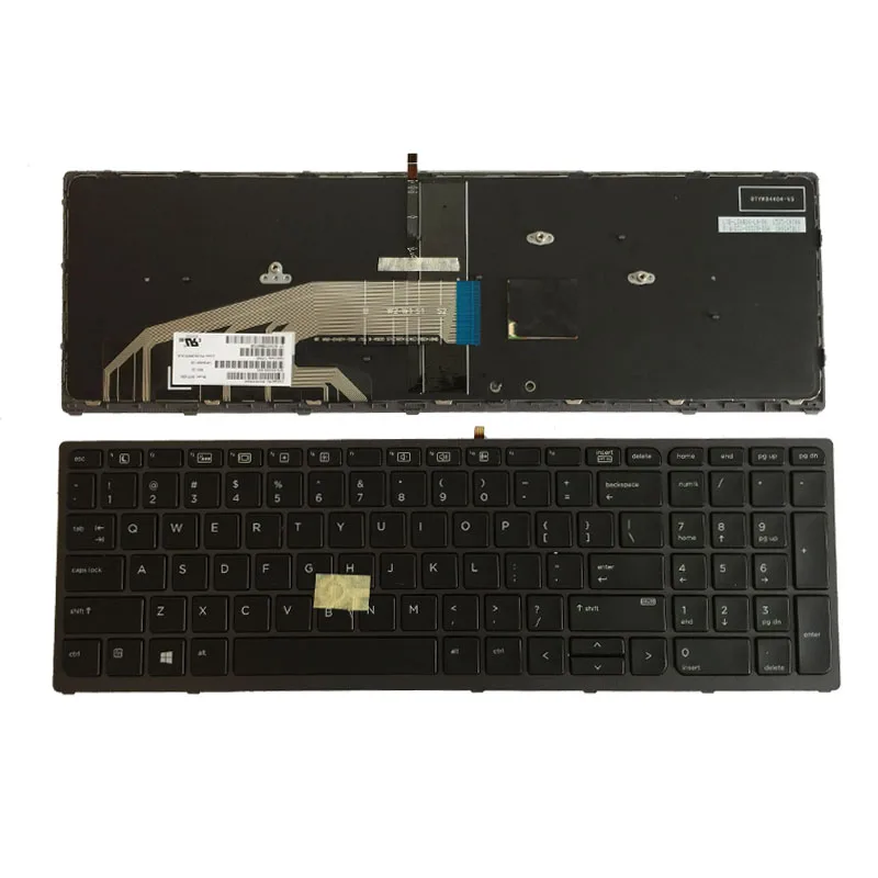 Новинка для ноутбука HP Zbook 15 G3 17 клавиатура с подсветкой указателем глянцевая