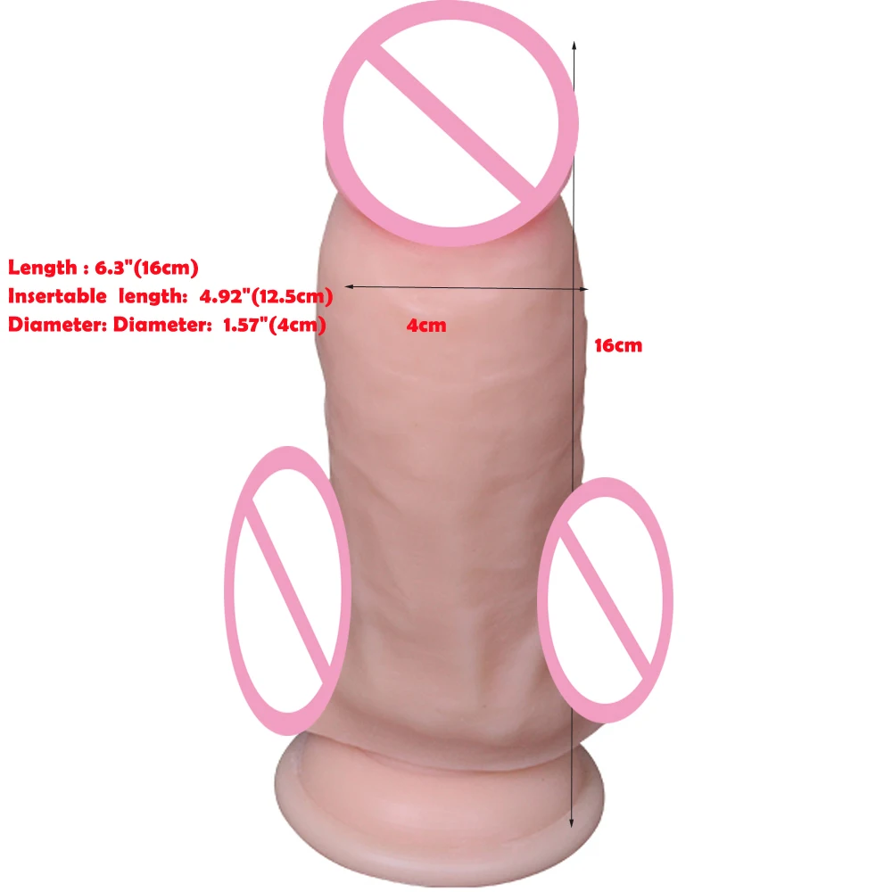 Большой реалистичный дилдо фаллоимитатор с мощной присоской Dildos Анальная пробка