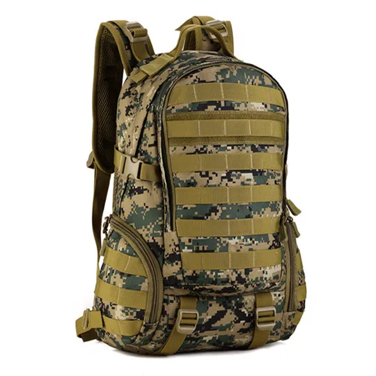 35L водонепроницаемый нейлоновый армейский Рюкзак Molle, военные тактические мужские спортивные рюкзаки, уличные походные велосипедные дорожные рюкзаки - Цвет: Jungle digital
