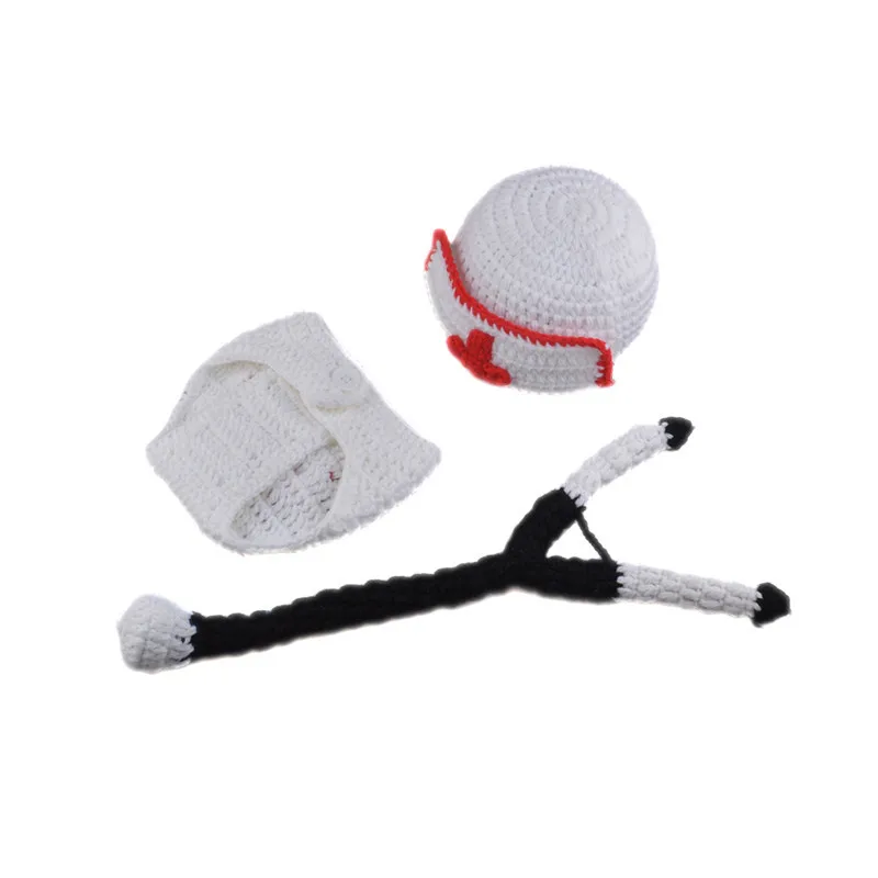 White Color Newborn Baby Girls Crochet Nurse Costume With Stethoscope Photo Photography Props Infant Coming Home Outfit | Детская одежда