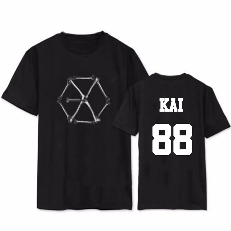 Альбом KPOP exo ex➬t футболка с короткими рукавами и принтом надписью monster member