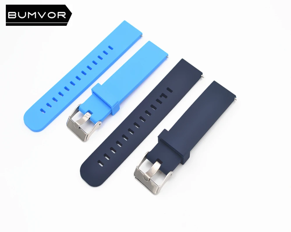 Ремешок силиконовый для смарт часов многоцветный Браслет Samsung Gear Sport / S2 Classic Huawei