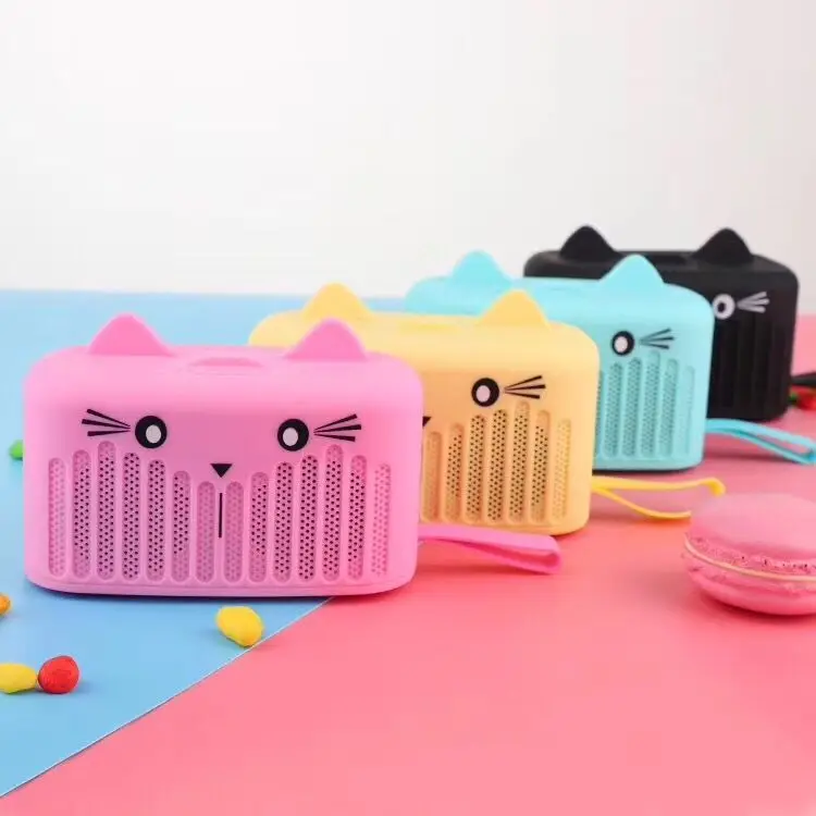 Мини кошка Bluetooth динамик Портативный мультфильм открытый музыкальный плеер Stero