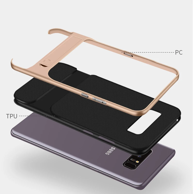 YonLinTan coque чехол для samsung galaxy Note 8 Note8 роскошный силиконовый на заднюю панель 360 с