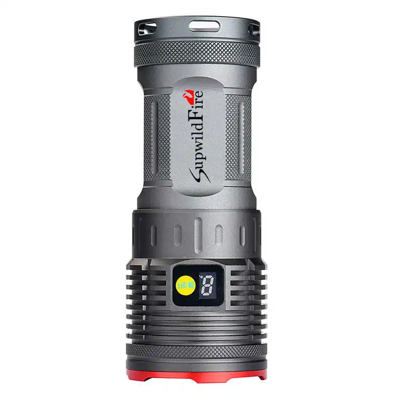 Supwildfire 35000LM 12 x XM L T6 светодиодный цифровой дисплей для охоты Flashligt lanterna LED t6 фонарик