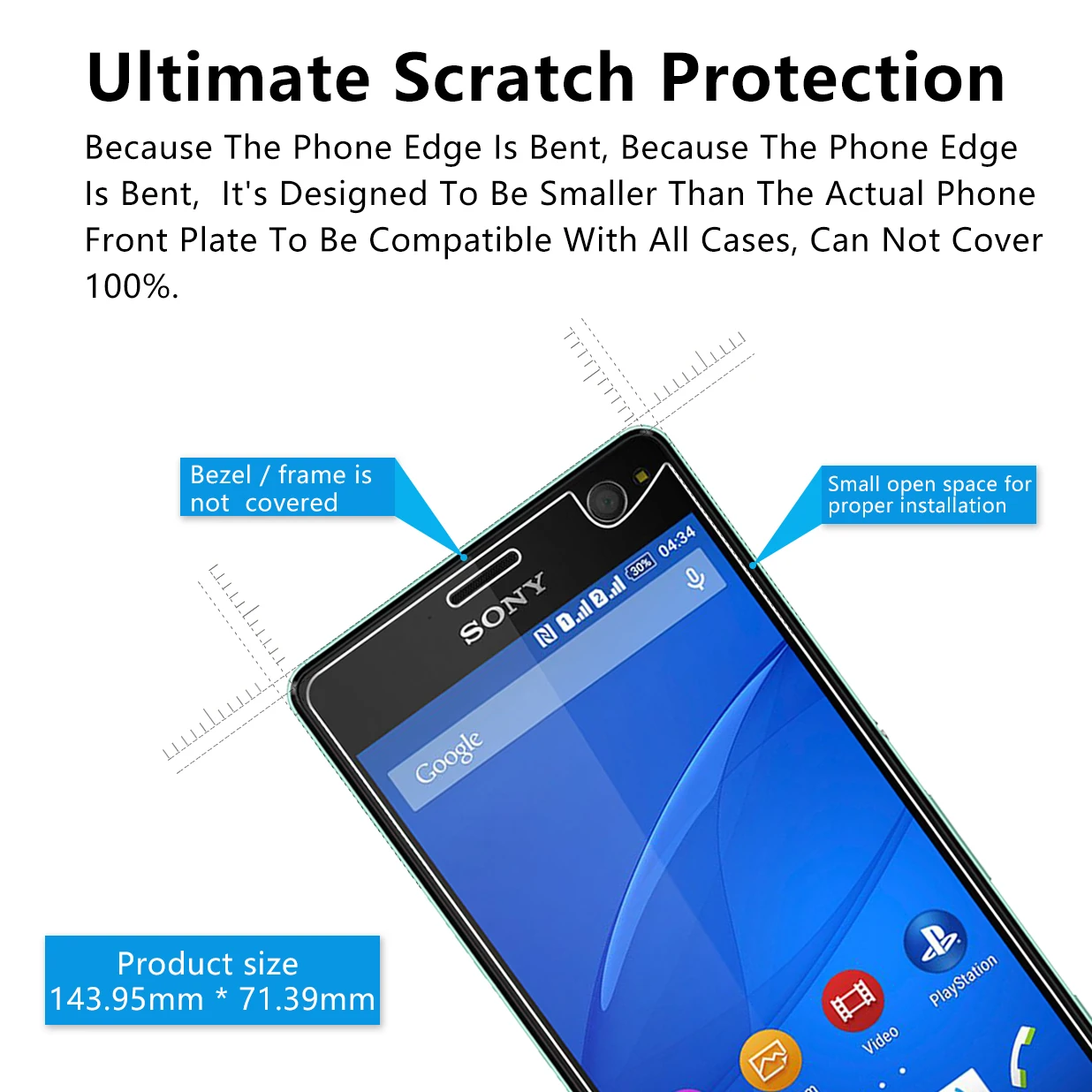 2 шт./партия 2.5D 0 26 мм 9H Премиум Закаленное стекло для Sony Xperia C4 двойной протектор