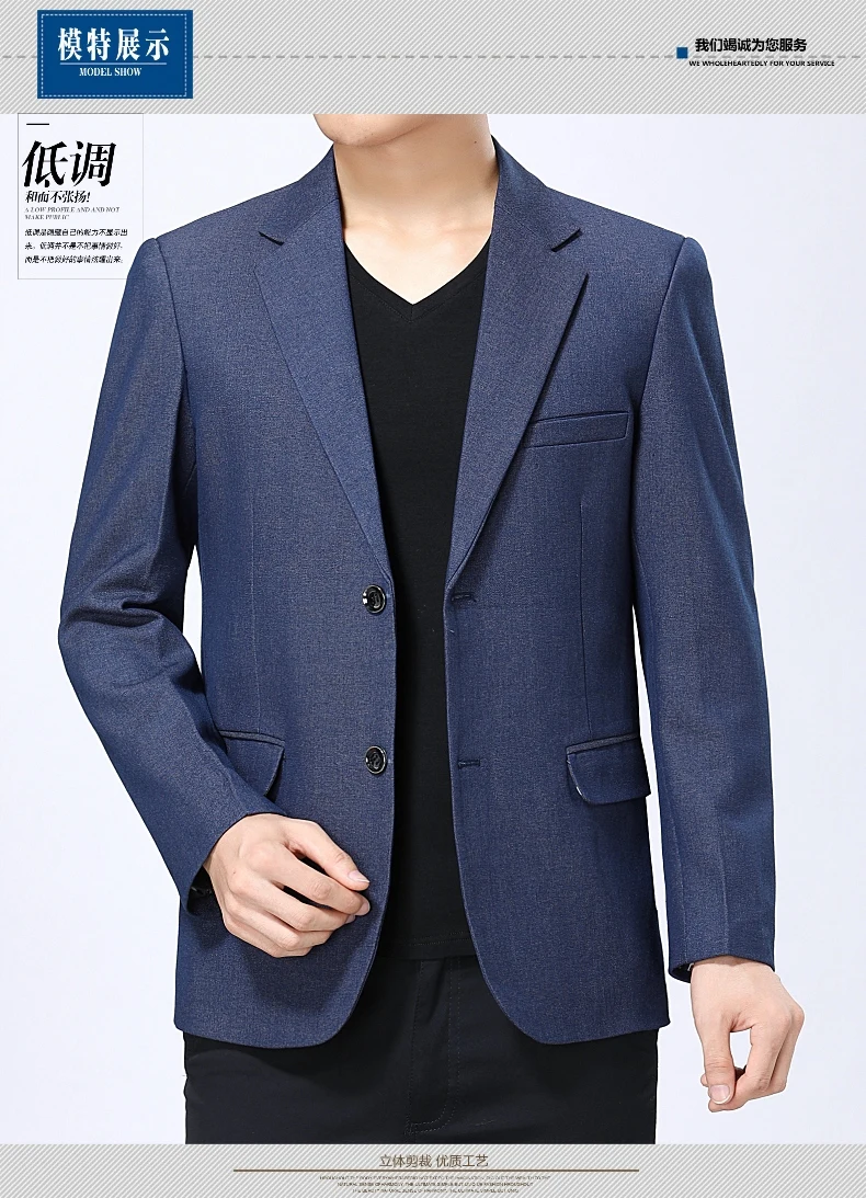 WAEOLSA Man Smart Casual Blazer Wine Red Navy Blue Jacket Suits Men Slim Fit Blazers Spring Autumn Suit Coat Blazer Masculino XL