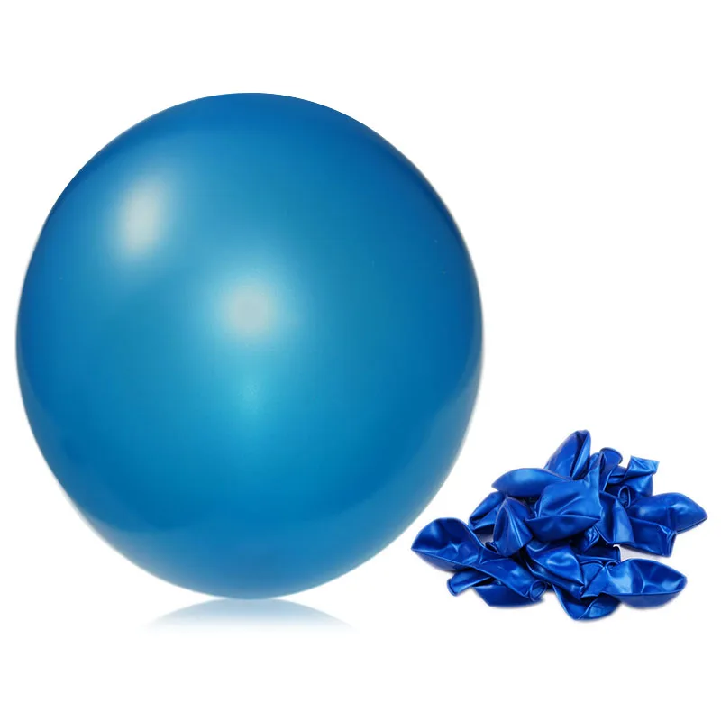100 шт 10 &quotсиний круглый латексный шар для вечеринки свадьбы дня рождения