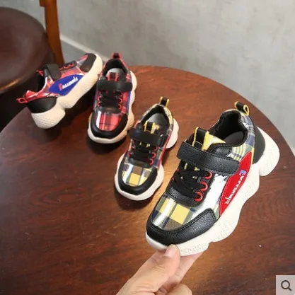 

NEW spring and autumn patent leather kids sneakers black soft sole child shoe girl red shoes for children, childrens shoes