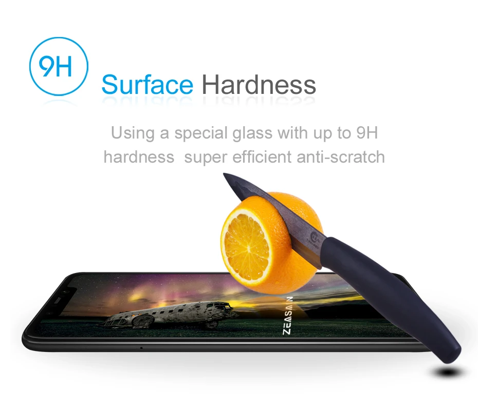 Оригинальное закаленное стекло ZEASAIN 9H для Xiaomi PocoPhone F1 Poco защита экрана 2.5D HD