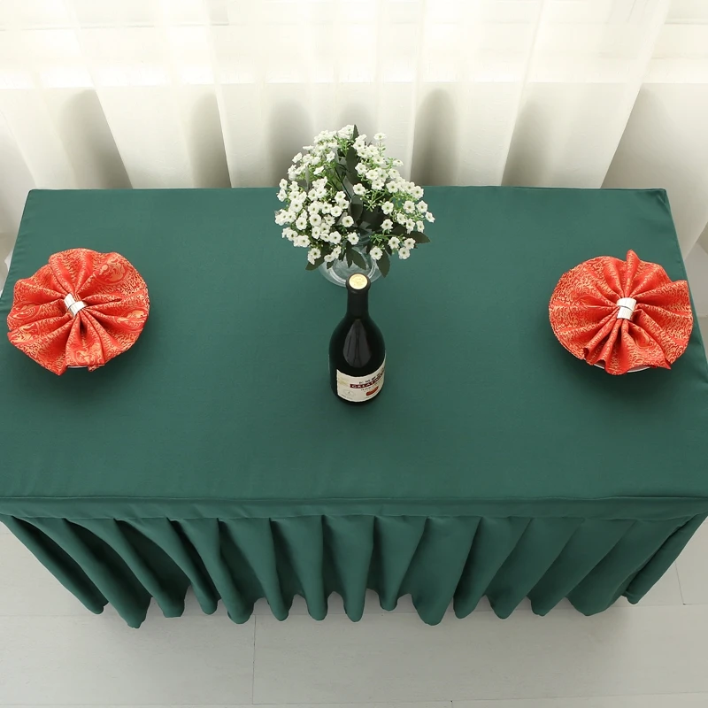 Коричневая прямоугольная маленькая Полиэстеровая жаккардовая скатерти для