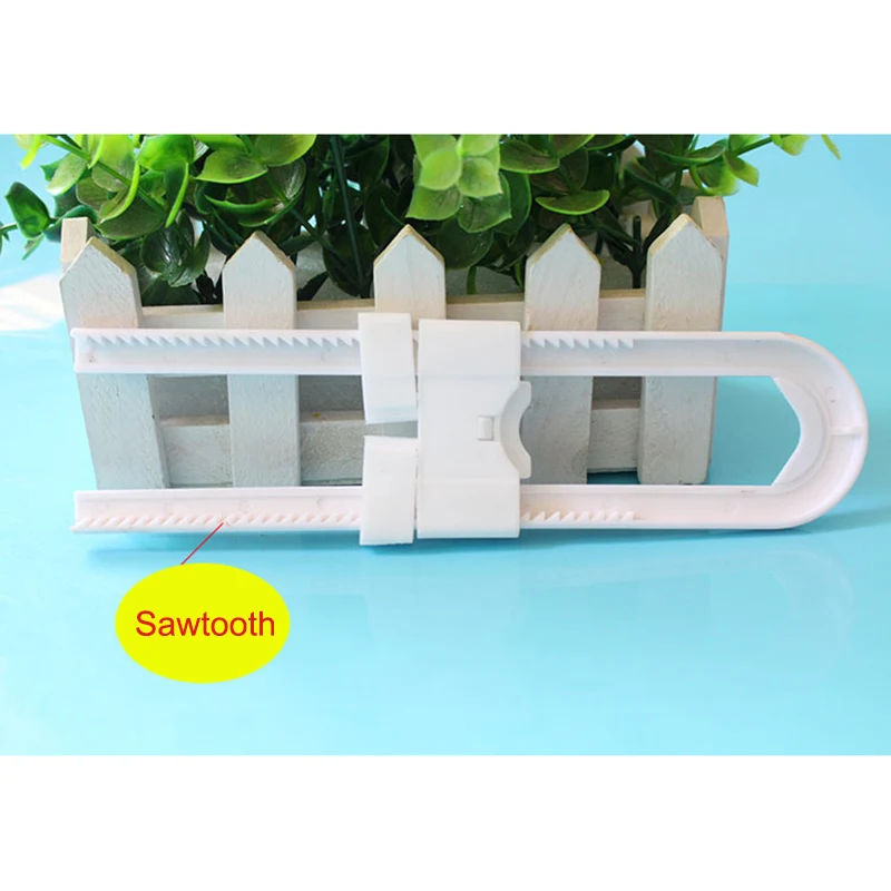 

8Pcs Children U Shaped Plastic Safety Sliding Locks for Cabinet Handles NSV775
