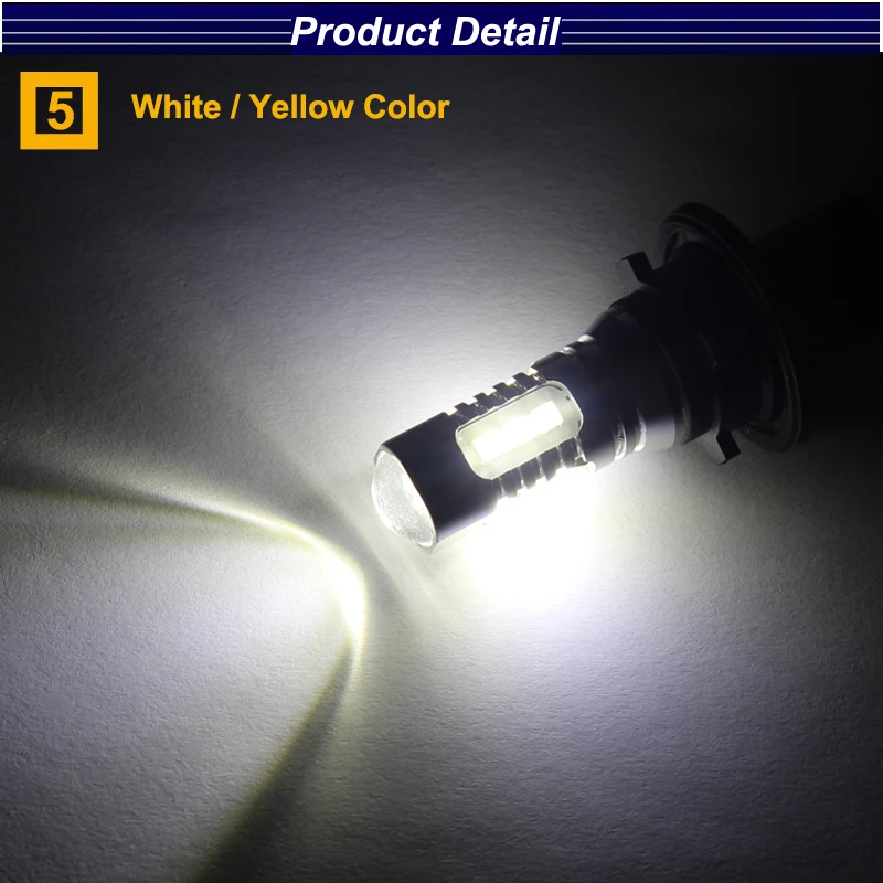 HSUN 2 шт. янтарно-желтый без ошибок PH24WY LED 80W C.R.E.E светодиодный ные лампы для Audi Cadillac