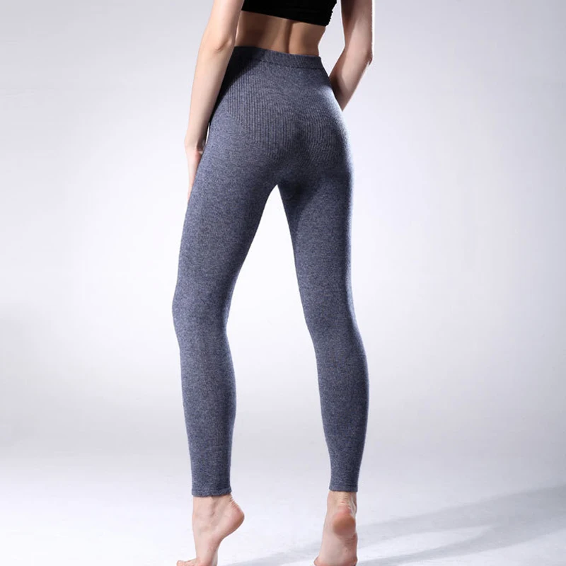 Woolen Leggings Warm 2018 Women Winter Knit Pants Cashmere Knitted Thick Stirrup Pants Ladies Slim Long Trousers Pantalones M-2X