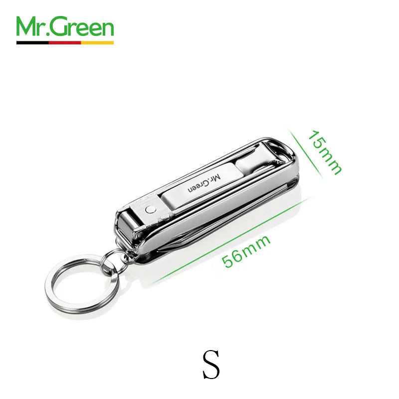MR. GREEN многофункциональная машинка для стрижки ногтей из нержавеющей стали, пояс для пальцев, ножницы для колец, открывалка для бутылок, плоскогубцы, ножницы - Цвет: S