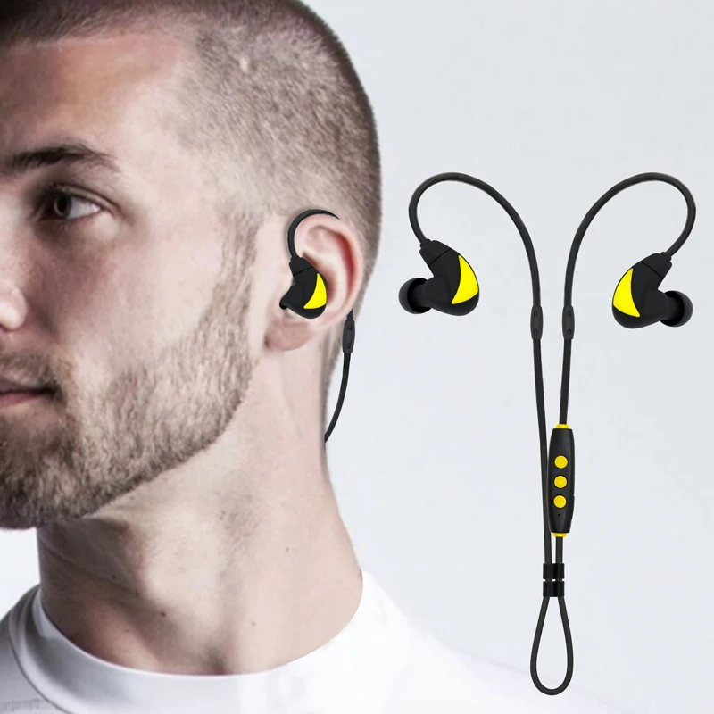 Running Wireless Earphone Stereo Sport Earbuds Bluetooth Music Colorful Bass Earphones with In-Ear Mic for IPhone 7 7s S06 | Электроника