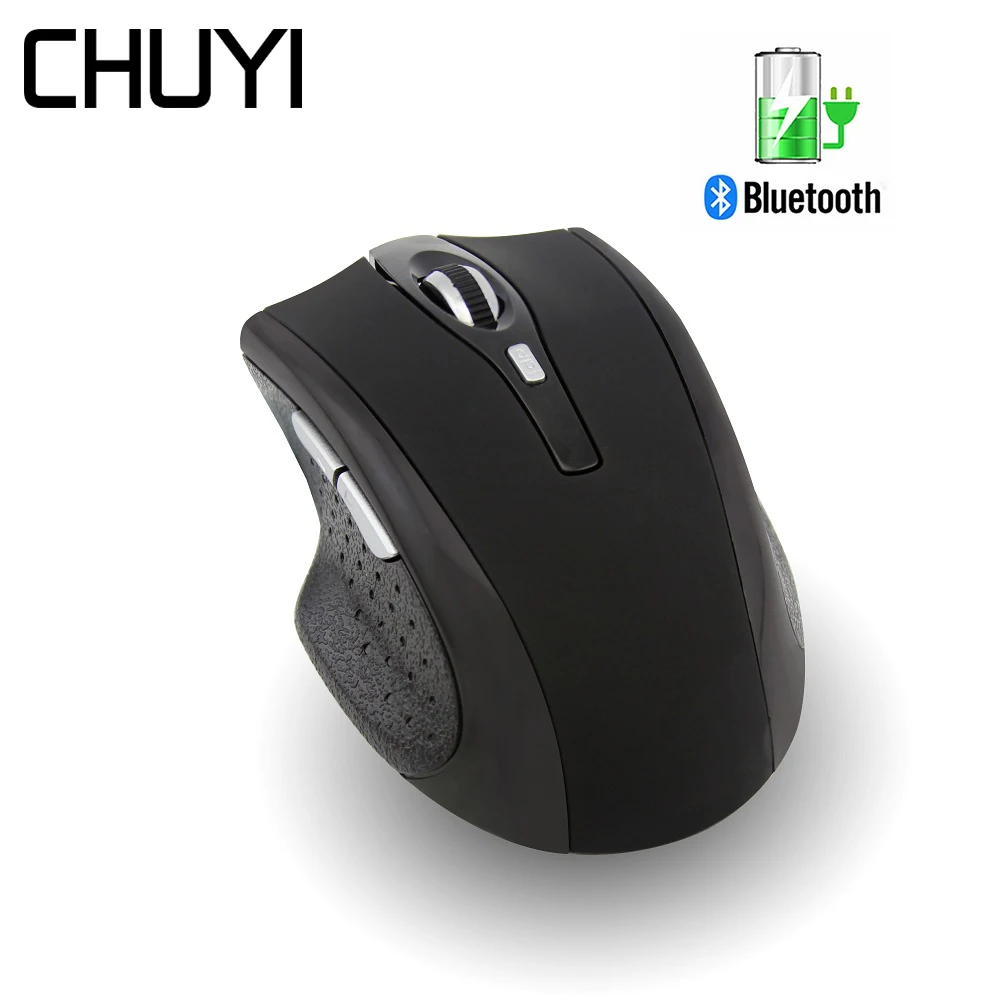 

CHUYI Wireless Bluetooth Mouse Rechargeable Ergonomic Silent Mice 1600DPI Optical Mouse With Wrist Rest Mouse Pad For PC Laptop
