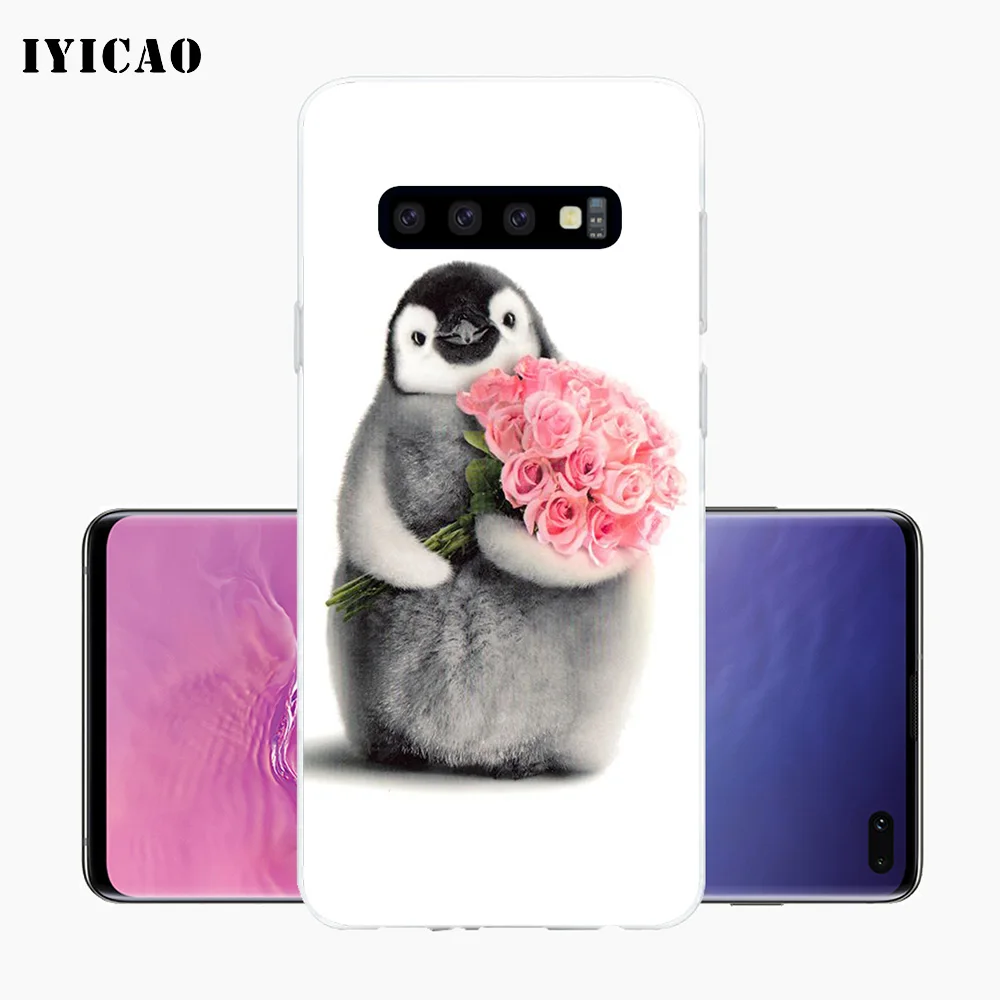 IYICAO милый мягкий силиконовый чехол для Samsung Galaxy S10e S10 S9 S8 Plus S7 Edge TPU|Чехлы-накладки| |