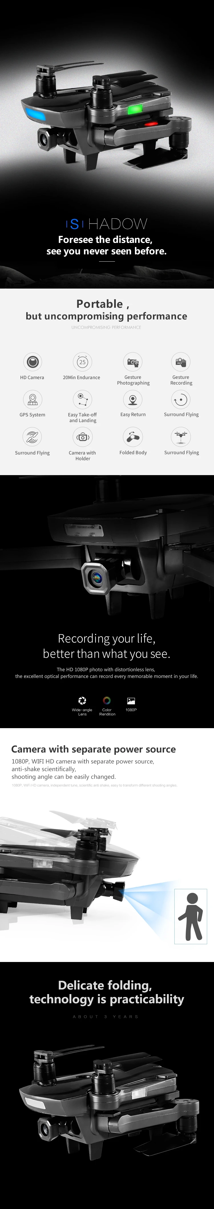 AOSENMA CG033 камера Дрон WiFi FPV с HD 1080P карданный двойной gps бесщеточный сервопривод складной Радиоуправляемый Дрон Квадрокоптер RTF Mode2