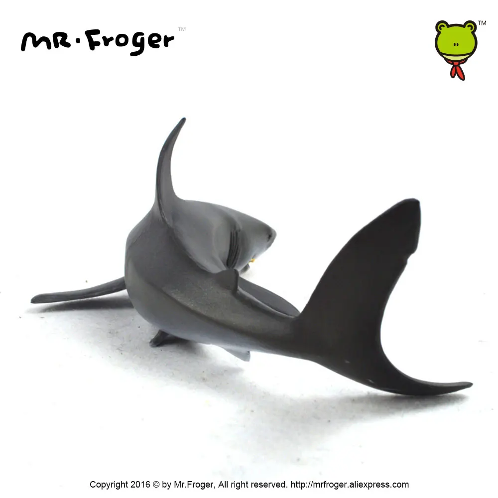 Фото Mr.Froger Белая Акула Модель игрушки водные твари мягкие игрушечные дикие животные набор зоопарк моделирование пластик море Лифт рыбы модель м... №5