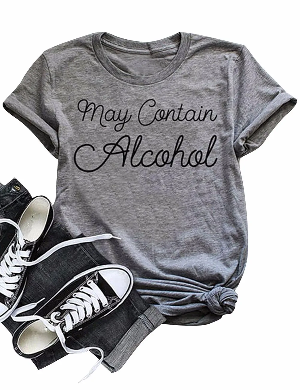 Женская футболка Готическая Повседневная летняя с коротким рукавом круглый