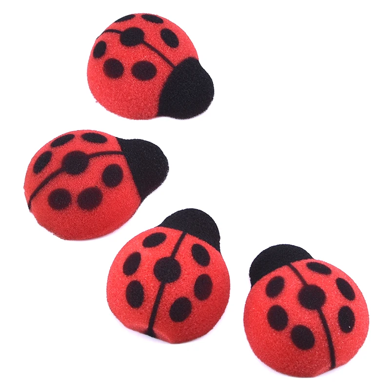 Sponge Lady Bugs (4pcs/set) Magic Tricks Appearing Vanishing Magia Stage Illusions Gimmick Props Mentalism Funny Toy for Kids | Игрушки и