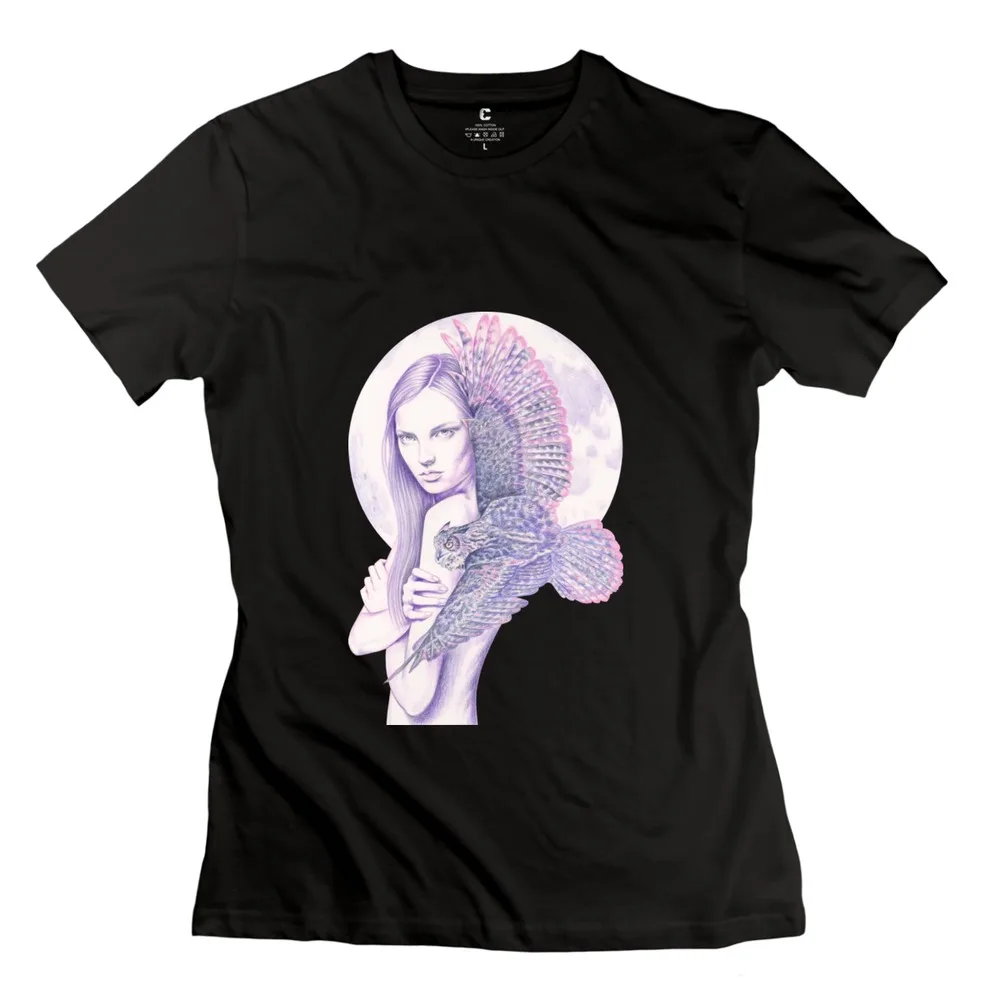 Leisure Mystic Moonlight women t shirt New Arrival O Neck Ladies t-shirts for Sale | Женская одежда