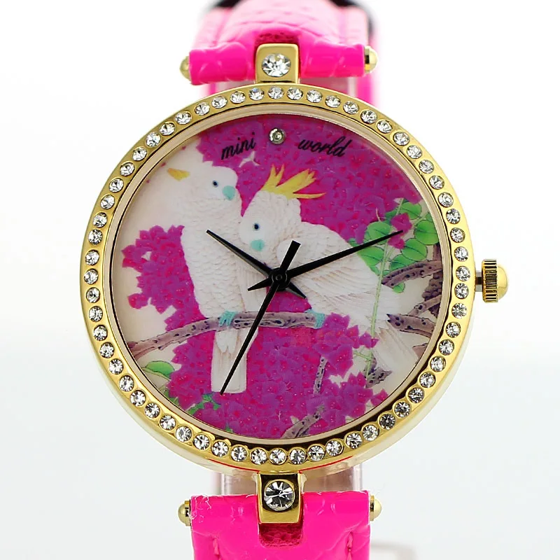 В часы MINI южная корея леди высокая - класса марки женское стол алмаз ремень MN1353 |