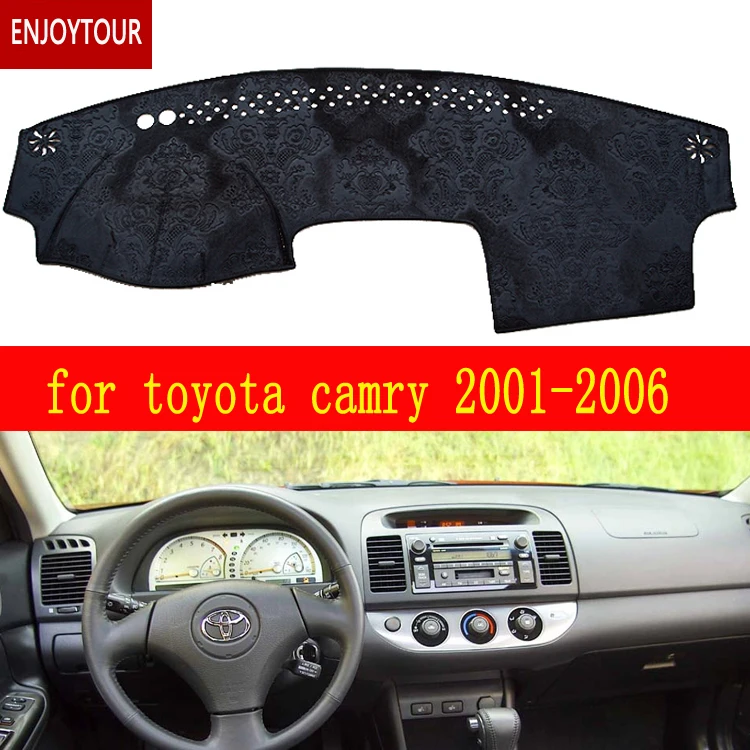 Фланелевые коврики для приборной панели Toyota camry xv30 2001 2006 аксессуары стайлинга