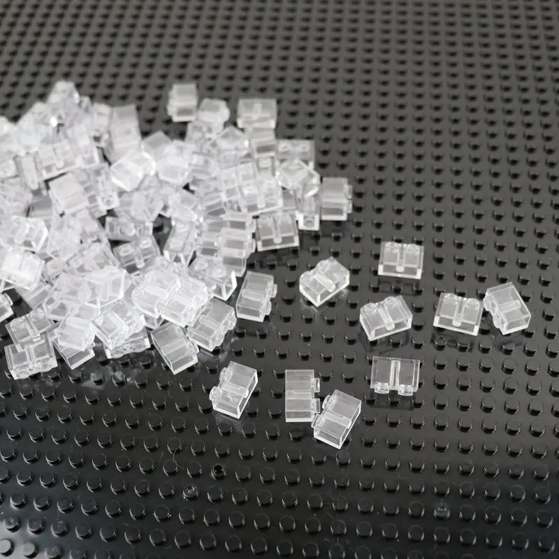 

Classic Clear Brick 1 x 2 3004 DIY Enlighten Transparent Bricks Building Blocks Set Child's Fairy Tale Palace Accessory