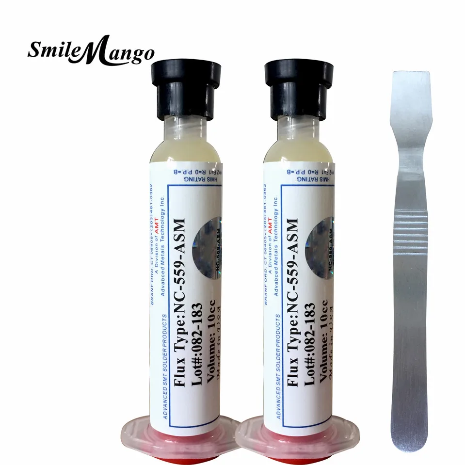 Сделано в США! 2 шт. 10cc пастообразный флюс паста без свинца + ESD щетка|flux paste|brush brushflux