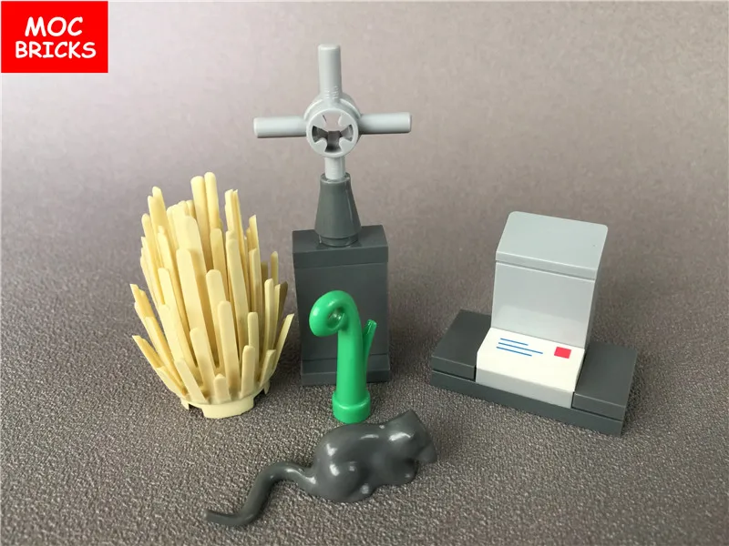 Распродажа комплектов детской кубики MOC DIY надгробные камни кладбище с могил дом