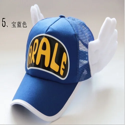 Аниме-шляпа, косплей, дышащая шапка с сеткой, шапки Dr. Slump Arale Angel Wings, летняя красочная сетчатая бейсболка, регулируемая - Цвет: Color 5