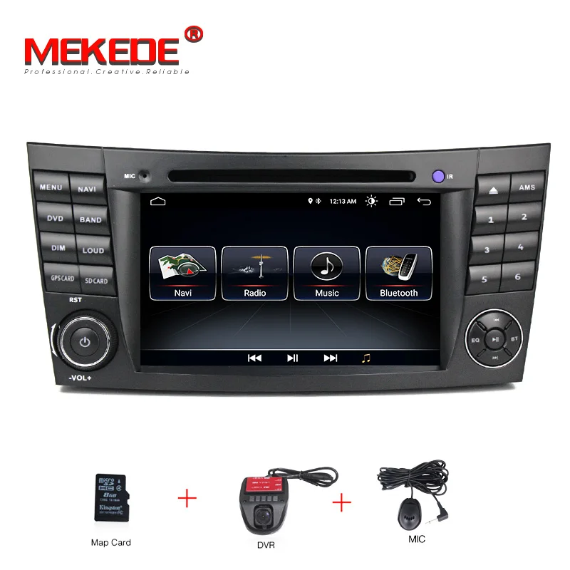 add dvr Новое поступление! Четырехъядерный android 8,1 Автомобильный gps dvd-плеер для Mercedes Benz E-Class W211 E200 E220 E240 E270 E280 2002-2008 w219 - Цвет: add dvr