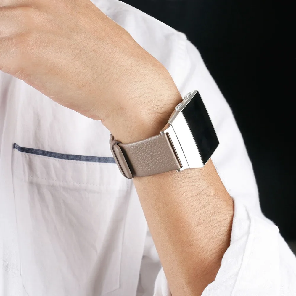 COMLYO кожаный ремешок для часов для Fitbit Ionic наручные умные часы Браслет замена Браслет для Fitbit Ionic ремешок Ремешки для наручных часов