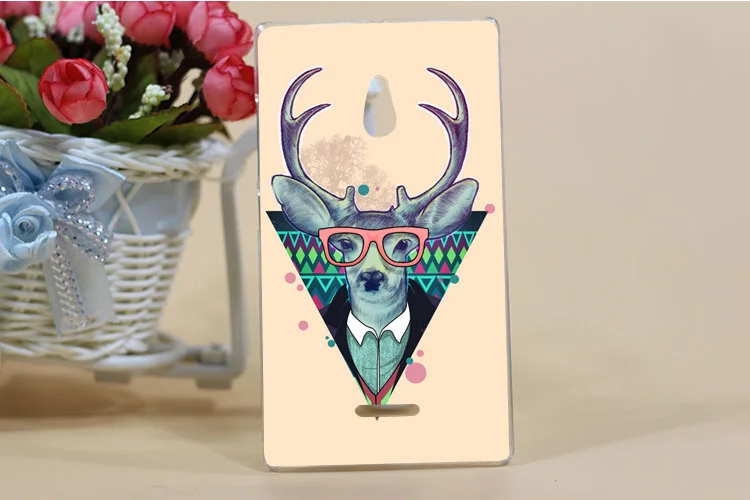 Новое поступление Модный чехол с рисунком для Nokia XL две Sim карты жесткие